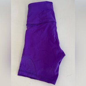 Lululemon Wundertrain Mesh Panel High-Rise Short 6” 
Atomic Purple